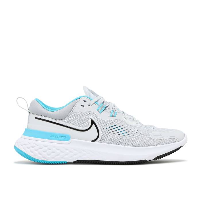 ナイキ Nike 【 React Miler 2 Pure Platinum Chlorine Blue Men Pure Platinum/Chlorine Blue/Black 】 リアクト Platinum プラチナム メンズ ピュア Platinum プラチナム 青色 ブルー 黒色 ブラック