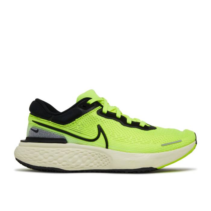 ナイキ Nike 【 Zoomx Invincible Run Flyknit \u0027Volt\u0027 Men Volt/Barely Volt/Black 】 幽客 飛球編み物 メンズ 黒いこと 黒いこと