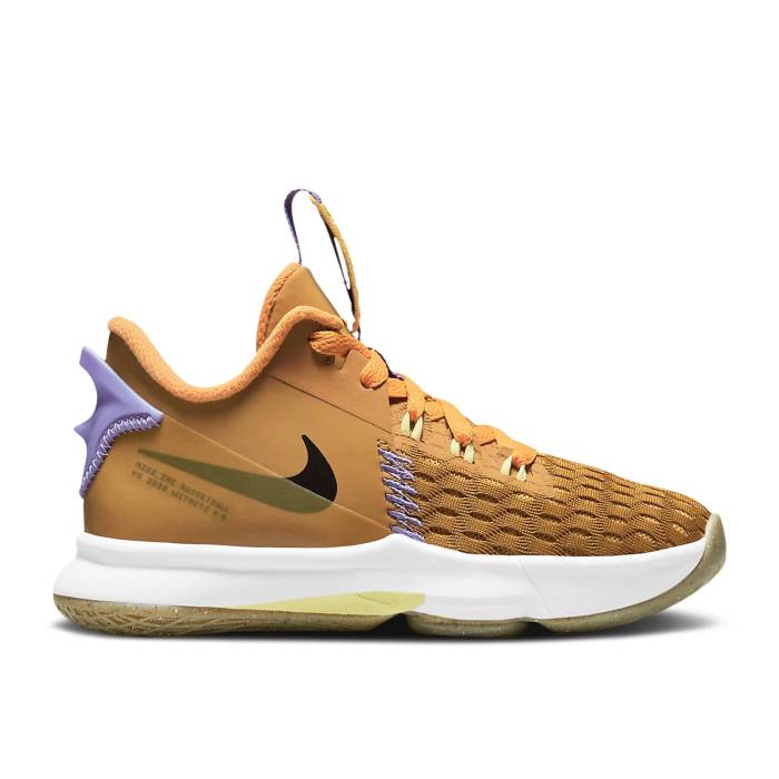 ナイキ Nike 【 Lebron Witness 5 Ps 'Wheat' Youth Wheat/Bucktan/Light Zitron/Velvet Brown 】 Lebron レブロン ジュニア キッズ ウィート 茶色 ブラウン｜スニケス