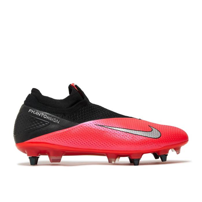 ナイキ Nike 【 Phantom Vision 2 Elite Df Sg Pro Ac \u0027Laser Crimson\u0027 Men Laser Crimson/Metallic Silver/Black 】 エリート 労働者階級 メンズ Laser レーザ クリムゾン Silver しろがね色・しろがね色 黒いこと 黒いこと