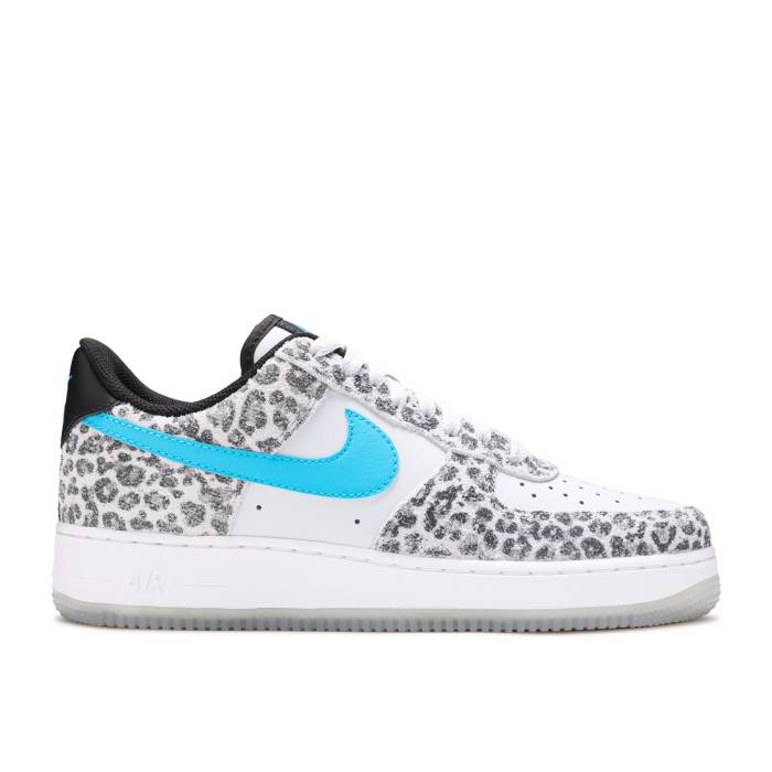 ナイキ Nike 【 Air Force 1 Low Premium \u0027Snow Leopard\u0027 Men Pure Platinum/Light Blue Fury/Black 】 Premium 割り増し金 メンズ 純一無雑 Platinum プラチナム 青碧 青碧 黒いこと 黒いこと
