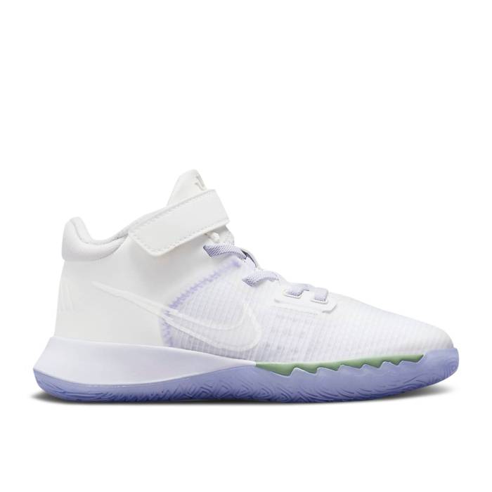 ナイキ Nike 【 Kyrie Flytrap 4 Ps 'Summit White Purple Pulse' Youth Summit White/Photon Dust/Purple Pulse/White 】 Kyrie カイリー フライトラップ 白色 ホワイト Purple 紫・パープル ジュニア キッズ 白色 ホワイト Purpl｜スニケス