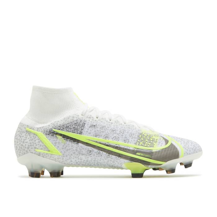 ナイキ Nike 【 Mercurial Superfly 8 Elite Fg 'White Volt' Men White/Metallic Silver/Volt/Black 】 エリート メンズ 白色 ホワイト Silver 銀色・シルバー 黒色 ブラック