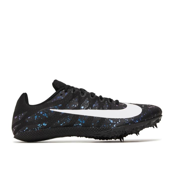 ナイキ Nike 【 Zoom Rival S 9 \u0027Black Indigo Fog Speckled\u0027 Men Black/Indigo Fog/White 】 望遠レンズ 競争相手 藍色・インディゴ メンズ 黒いこと 黒いこと 藍色・インディゴ 白いこと 白いこと