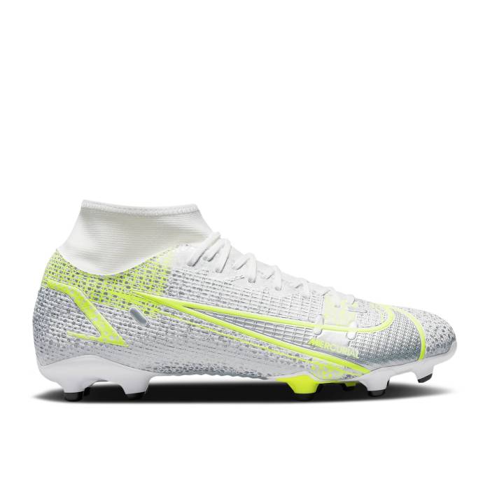 ナイキ Nike 【 Mercurial Superfly 8 Academy Mg \u0027Metallic Silver Volt\u0027 Men White/Metallic Silver/Volt/Black 】 翰林院 Silver しろがね色・しろがね色 メンズ 白いこと 白いこと Silver しろがね色・しろがね色 黒いこと 黒いこと メンズ靴-靴-スニーカー