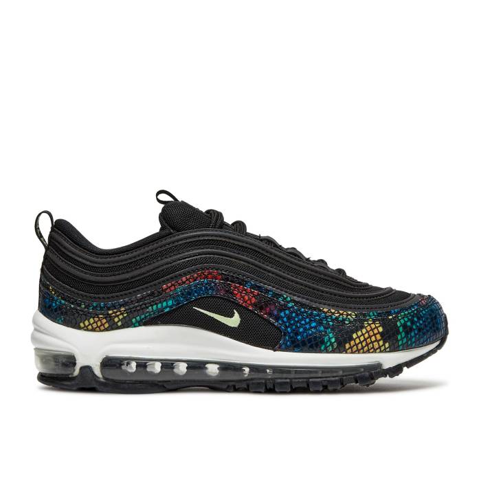 ナイキ Nike 【 Wmns Air Max 97 Se \u0027Rainbow Snake\u0027 Women Black/Multi-Colour/White/Light Liquid Lime 】 マックス レディース 黒いこと 黒いこと 白いこと 白いこと 菩提樹