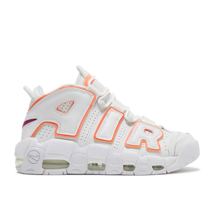 ナイキ Nike 【 Wmns Air More Uptempo 'Sunset' Women Summit White/White/Bright Mango/Red Plum 】 アップテンポ レディース 白色 ホワイト Red 赤・レッド|スニケス