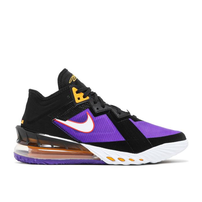 ナイキ Nike 【 Lebron 18 Low \u0027Acg Terra\u0027 Men Black/White/Fierce Purple/Racer Blue 】 Lebron レブロン メンズ 黒いこと 黒いこと 白いこと 白いこと Purple 紫・パープル 青み 青色