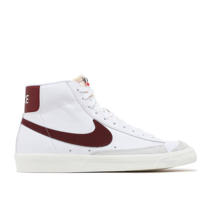 ナイキ Nike 【 Blazer Mid \u002777 Vintage \u0027White Team Red\u0027 Men White/White/Sail/Team Red 】 ブレイザー ミッド vintage ビンテージ・ヴィンテージ Team 野球クラブ メンズ 白いこと 白いこと Team 野球クラブ Red 赤・赤いこと