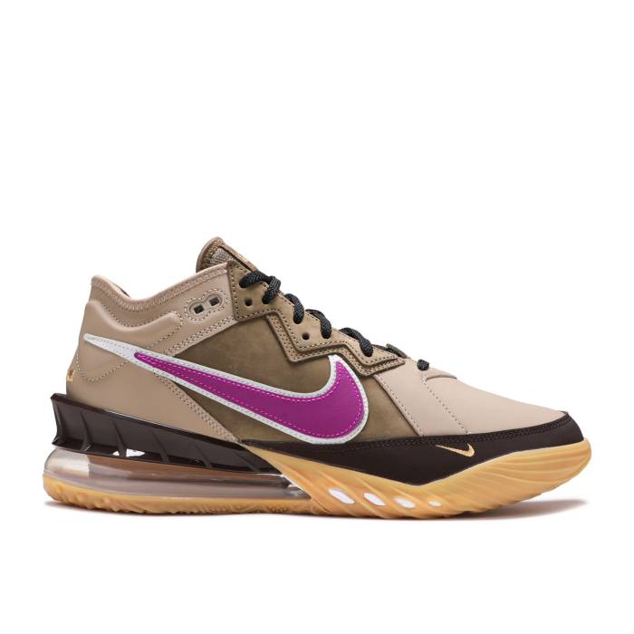 ナイキ Nike 【 Atmos X Lebron 18 Low \u0027Viotech\u0027 Men Dark Mocha/Khaki/Viotech 】 Lebron レブロン メンズ カーキ