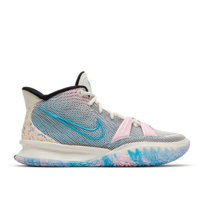 ナイキ Nike 【 Kyrie 7 Ep \u0027Pale Ivory\u0027 Men Pale Ivory/Chlorine Blue/Black 】 Kyrie カイリー メンズ 象牙色 青み 青色 黒いこと 黒いこと
