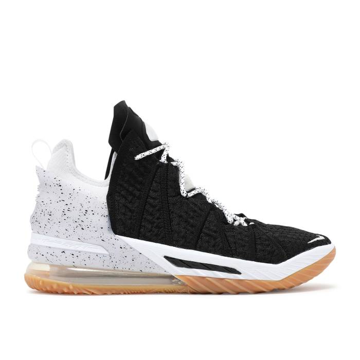 ナイキ Nike 【 Lebron 18 'Black White Gum' Men Black/White/Gum Medium Brown 】 Lebron レブロン 白色 ホワイト メンズ 黒色 ブラック 白色 ホワイト 茶色 ブラウン