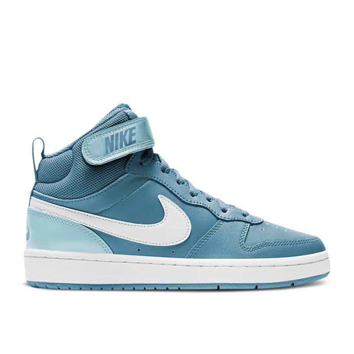ナイキ Nike 【 Court Borough Mid 2 Gs 'Cerulean' Youth Cerulean/Glacier Blue/White 】 コート ミッド ジュニア キッズ 青色 ブルー 白色 ホワイト|スニケス