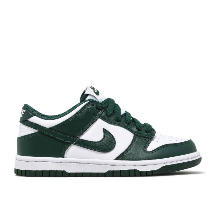 ナイキ Nike 【 Dunk Low ガウス \u0027Michigan State\u0027 Youth White/Team Green/White/Total Orange 】 ダンク 御坊っちゃん キッズ 白いこと 白いこと Team 野球クラブ green 緑・緑であること orange 橙・オレンジ色
