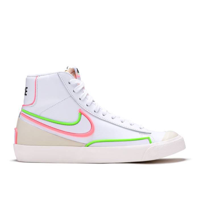 ナイキ Nike 【 Wmns Blazer Mid \u002777 \u0027Inifinite Watermelon\u0027 Women White/Sunset Pulse/Coconut Milk/Electric Green 】 ブレイザー ミッド レディース 白いこと 白いこと green 緑・緑であること