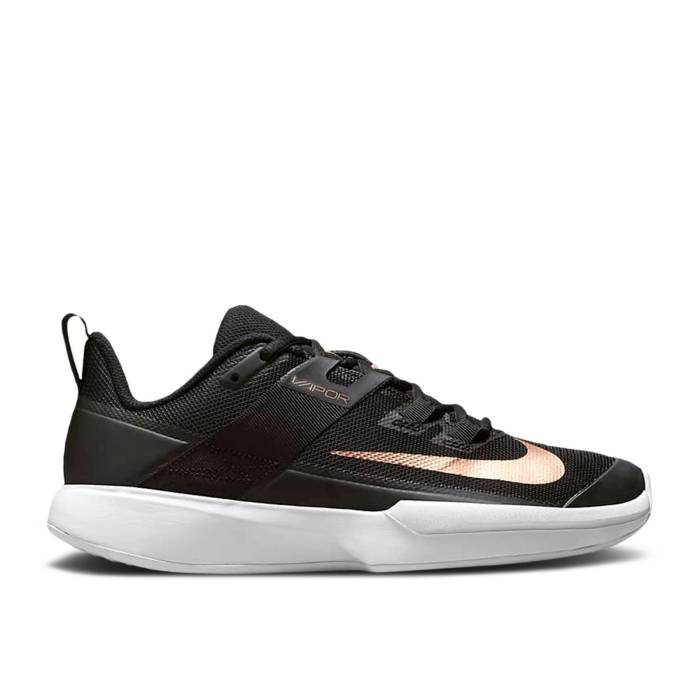 ナイキ Nike 【 Wmns Court Vapor Lite \u0027Black Metallic Red Bronze\u0027 Women Black/White/Metallic Red Bronze 】 厚地の外套 ともし火 Red 赤・赤いこと レディース 黒いこと 黒いこと 白いこと 白いこと Red 赤・赤いこと 銅・ブロンズ