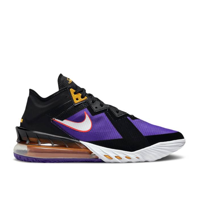 ナイキ Nike 【 Lebron 18 Low Ep Acg Terra Men Black/White/Fierce Purple/Racer Blue 】 Lebron レブロン メンズ 黒色 ブラック 白色 ホワイト Purple 紫・パープル 青色 ブルー