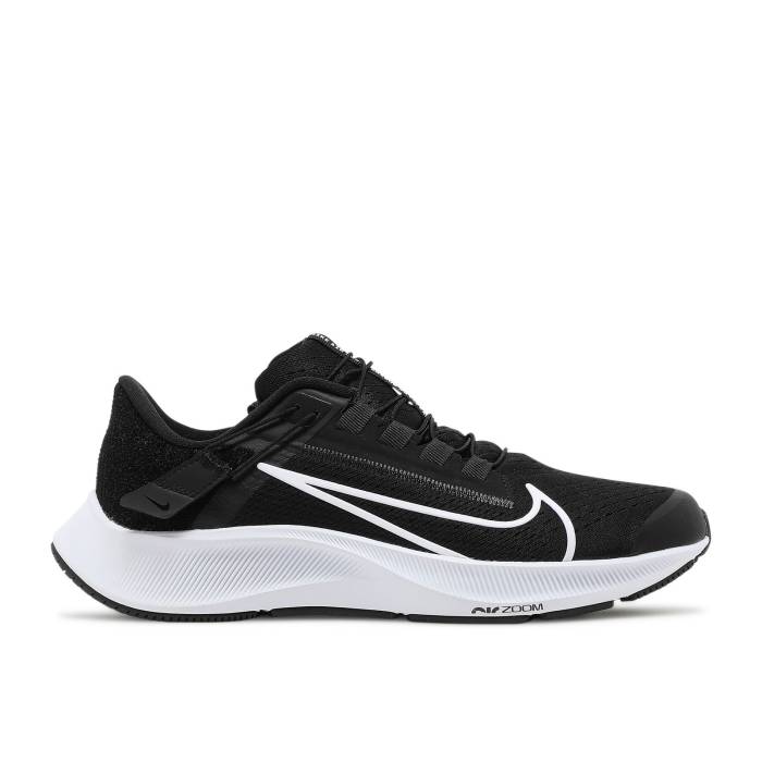 ナイキ Nike 【 Wmns Air Zoom Pegasus 38 Flyease \u0027Black White\u0027 Women Black/Anthracite/Volt/White 】 望遠レンズ ペガサス レディース 黒いこと 黒いこと 白いこと 白いこと