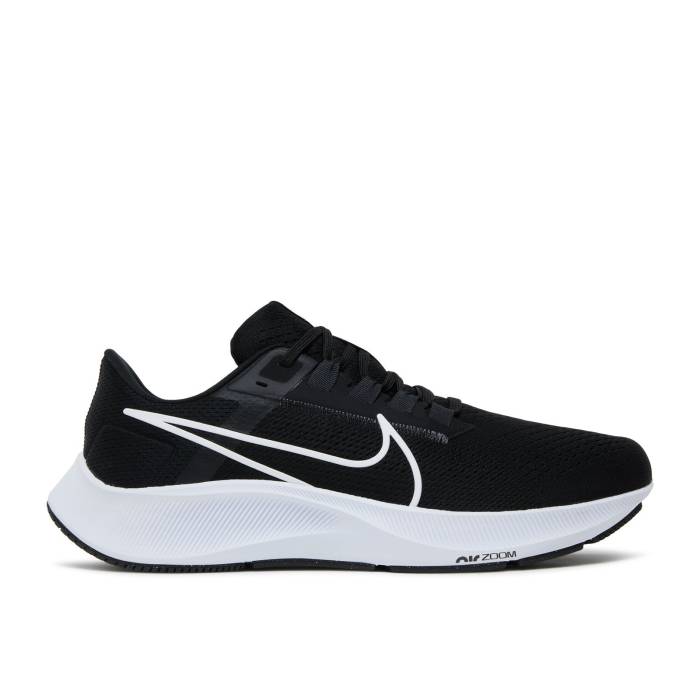 ナイキ Nike 【 Air Zoom Pegasus 38 Extra Wide 'Black White' Men Black/Anthracite/Volt/White 】 ズーム ペガサス メンズ 黒色 ブラック 白色 ホワイト