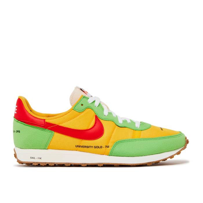 ナイキ Nike 【 Challenger Og \u0027University Gold Green Nebula\u0027 Men University Gold/Green Nebula/Sail/Habanero Red 】 ゴールド green 緑・緑であること メンズ ゴールド green 緑・緑であること Red 赤・赤いこと