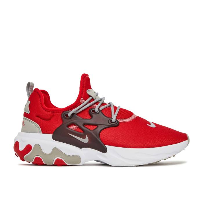 ナイキ Nike 【 React Presto \u0027Ohio State\u0027 Men University Red/White/Wolf Grey 】 リアクト プレスト メンズ Red 赤・赤いこと 白いこと 白いこと 薄墨色 薄墨色 スニーカー-メンズ靴