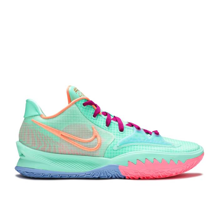 ナイキ Nike 【 Sue Bird X Kyrie Low 4 Ep \u0027Keep Sue Fresh\u0027 Men Green Glow/Red Plum/Metallic Gold/Atomic Orange 】 Kyrie カイリー メンズ green 緑・緑であること Red 赤・赤いこと ゴールド orange 橙・オレンジ色