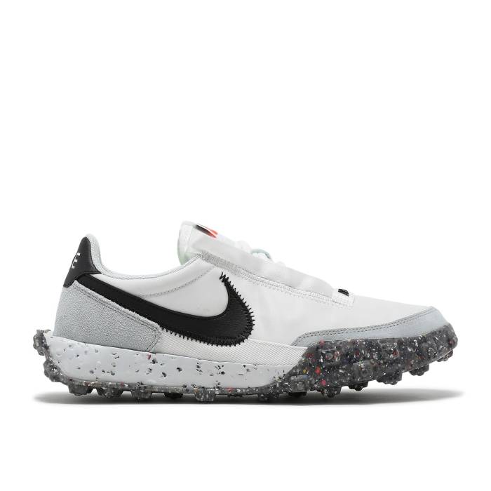 ナイキ Nike 【 Wmns Waffle Racer Crater \u0027White Black\u0027 Women Summit White/Photon Dust/Dark Grey/Black 】 ワーヘル レディース 白いこと 白いこと 薄墨色 薄墨色 黒いこと 黒いこと