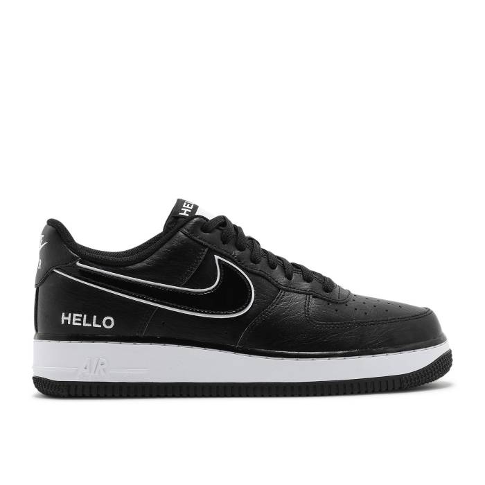 ナイキ Nike 【 Urbanstar X Air Force 1 \u002707 Lx \u0027Hello Pack - Black\u0027 Men Black/White/Black 】 メンズ 黒いこと 黒いこと 白いこと 白いこと 靴-スニーカー