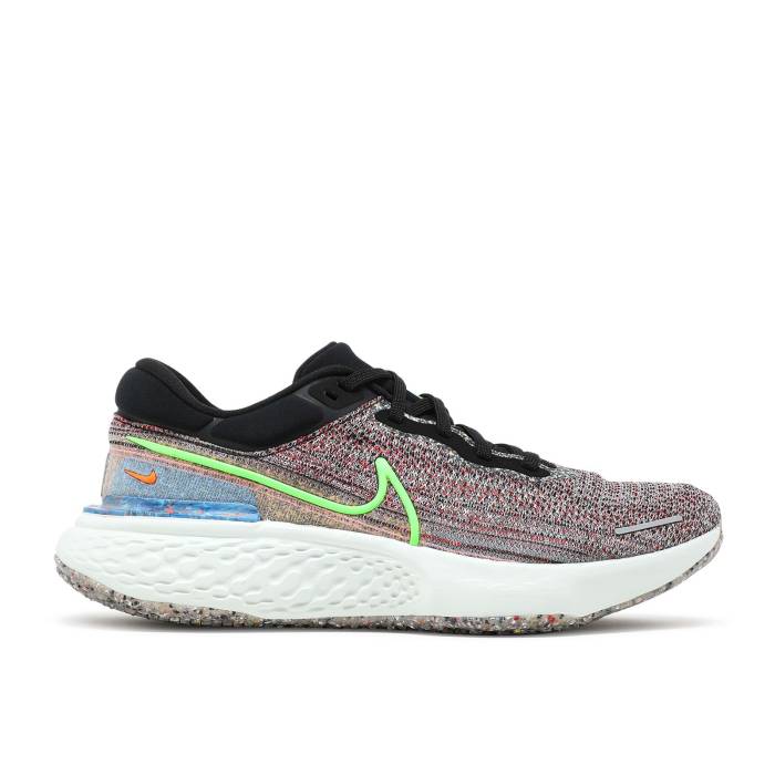 ナイキ Nike 【 Zoomx Invincible Run Flyknit \u0027Exeter Edition\u0027 Men Multi-Color/Platinum Tint/Black/Green Strike 】 幽客 飛球編み物 メンズ Platinum プラチナム 黒いこと 黒いこと green 緑・緑であること ストライク