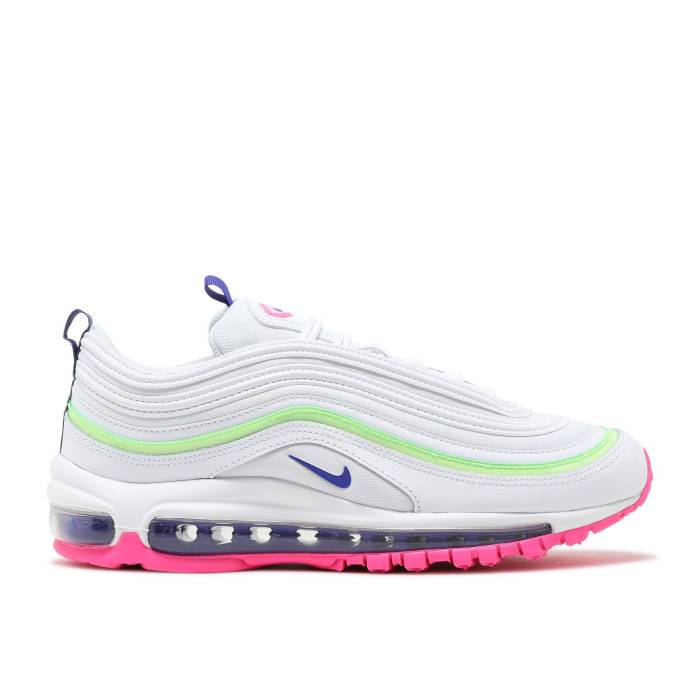 ナイキ Nike 【 Wmns Air Max 97 'Easter' Women White/Indigo Burst/Pink Blast 】 マックス レディース 白色 ホワイト 藍色・インディゴ バースト pink ピンク ブラスト｜スニケス