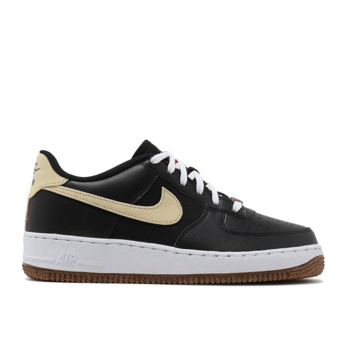ナイキ Nike 【 Air Force 1 Lv8 Gs 'Pomegranate' Youth Black/White/Black/Solar Flare 】 ジュニア キッズ 黒色 ブラック 白色 ホワイト|スニケス
