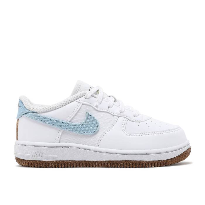 ナイキ Nike 【 Air Force 1 Lv8 Td Indigo Infant White/White/Black/Obsidian 】 ベビー 白色 ホワイト 黒色 ブラック