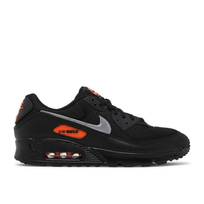 ナイキ Nike 【 Air Max 90 \u0027Black Total Orange\u0027 Men Black/Total Orange/Reflect Silver 】 マックス メンズ 黒いこと 黒いこと orange 橙・オレンジ色 Silver しろがね色・しろがね色