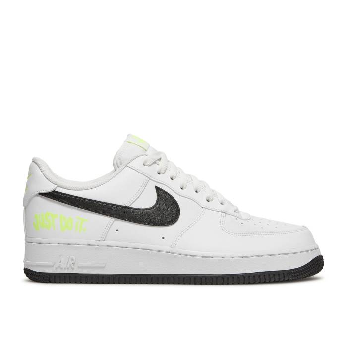 ナイキ Nike 【 Air Force 1 Low 'Just Do It - White Volt' Men White/Volt/Black 】 白色 ホワイト メンズ 白色 ホワイト 黒色 ブラック｜スニケス