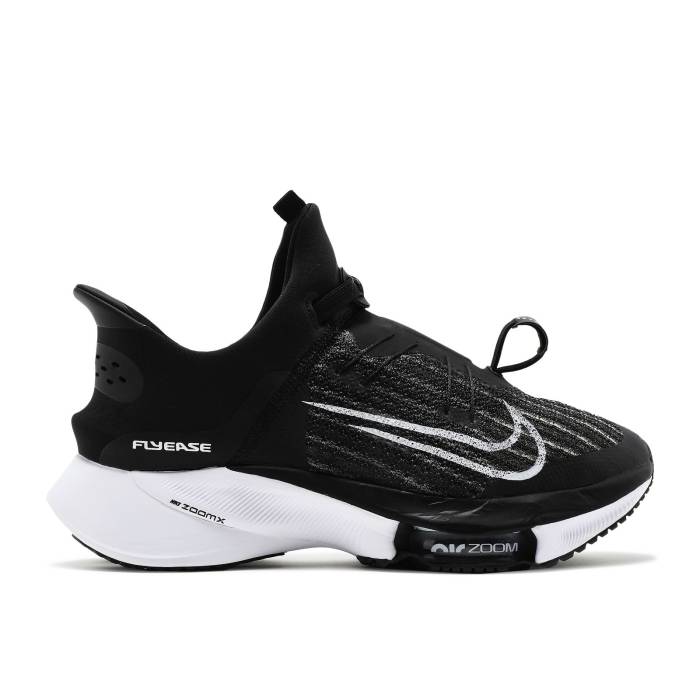 ナイキ Nike 【 Air Zoom Tempo Next% Flyease \u0027Black White\u0027 Men Black/White/Black/White 】 望遠レンズ メンズ 黒いこと 黒いこと 白いこと 白いこと