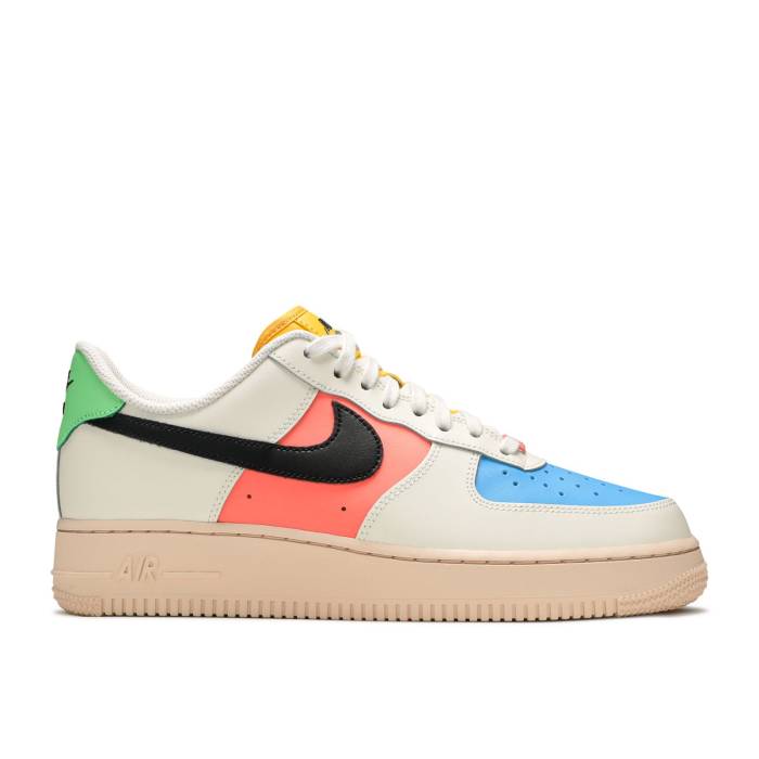ナイキ Nike 【 Wmns Air Force 1 \u002707 \u0027Sail Multi\u0027 Women Sail/Black/Bright Mango 】 レディース 黒いこと 黒いこと