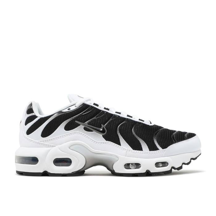 ナイキ Nike 【 Air Max Plus Gs 'White Black' Youth White/Black/Metallic Pewter 】 マックス ジュニア キッズ 白色 ホワイト 黒色 ブラック|スニケス