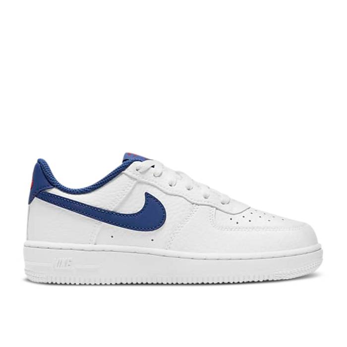 ナイキ Nike 【 Force 1 Ps 'White Deep Royal Blue' Youth White/University Red/Deep Royal Blue 】 ディープ ジュニア キッズ 白色 ホワイト Red 赤・レッド ディープ 青色 ブルー|スニケス