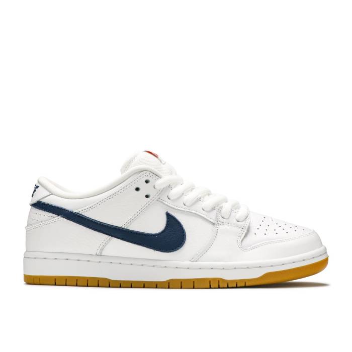 ナイキ Nike 【 Dunk Low Pro Iso Sb Orange Label - White Navy Men White/Navy/White/Safety Orange 】 ダンク プロ エスビー 白色 ホワイト メンズ 白色 ホワイト 紺色 ネイビー orange 橙・オレンジ