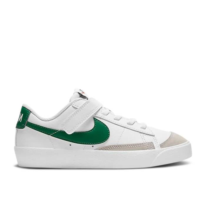 ナイキ Nike 【 Blazer Low '77 Ps 'White Pine Green' Youth White/White/Black/Pine Green 】 ブレイザー ジュニア キッズ 白色 ホワイト 黒色 ブラック green 緑・グリーン｜スニケス