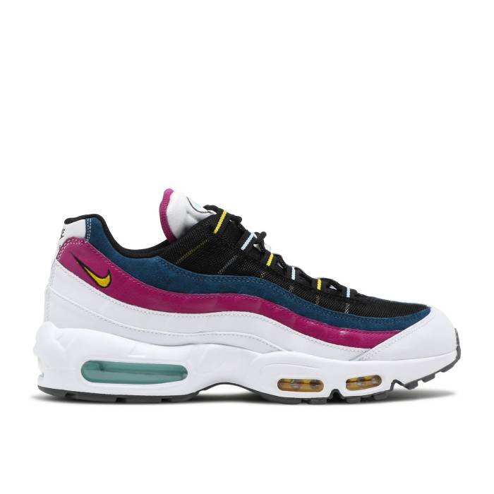 ナイキ Nike 【 Air Max 95 Cactus Flower Men White/Valerian Blue/Cactus Flower/Speed Yellow 】 マックス メンズ 白色 ホワイト 青色 ブルー Speed スピード yellow 黄色・イエロー