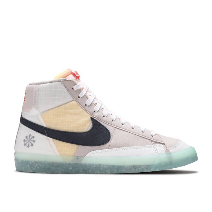 ナイキ Nike 【 Blazer Mid '77 'Move To Zero' Men Cream/Armory Navy/Orange/Glacier Ice 】 ブレイザー ミッド メンズ クリーム 紺色 ネイビー orange 橙・オレンジ