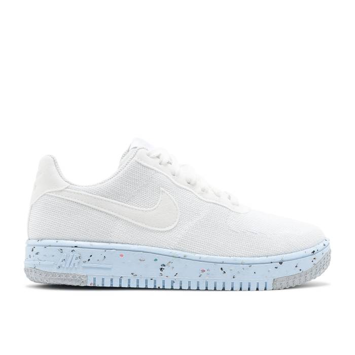ナイキ Nike 【 Wmns Air Force 1 Crater Flyknit \u0027Pure Platinum\u0027 Women White/Pure Platinum/White 】 飛球編み物 レディース 白いこと 白いこと 純然たる Platinum プラチナム
