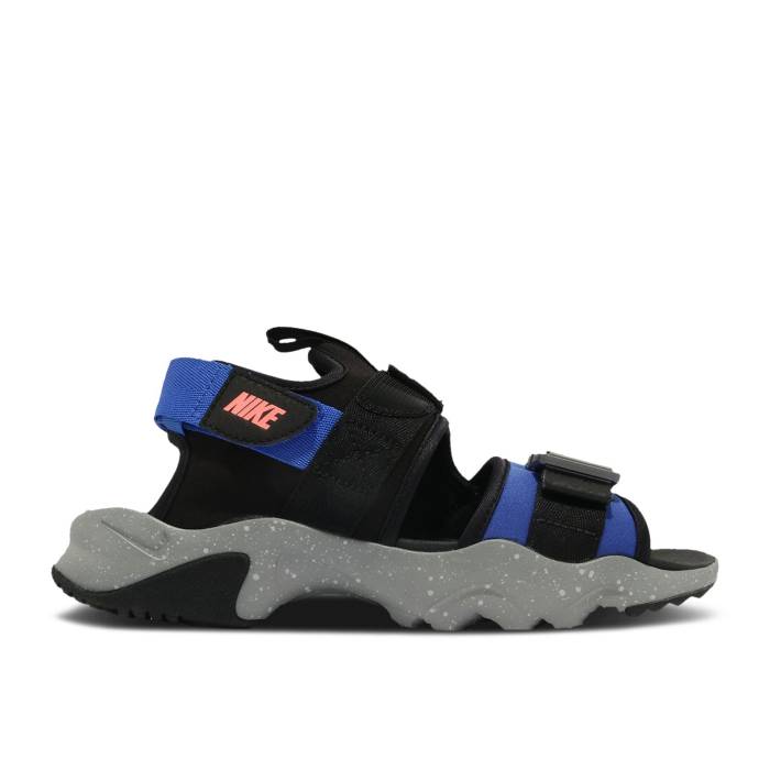 ナイキ Nike 【 Wmns Canyon Sandal \u0027Black Hyper Blue\u0027 Women Black/Hyper Royal/Particle Grey/Atomic Pink 】 レディース 黒いこと 黒いこと 薄墨色 薄墨色 pink さくら色