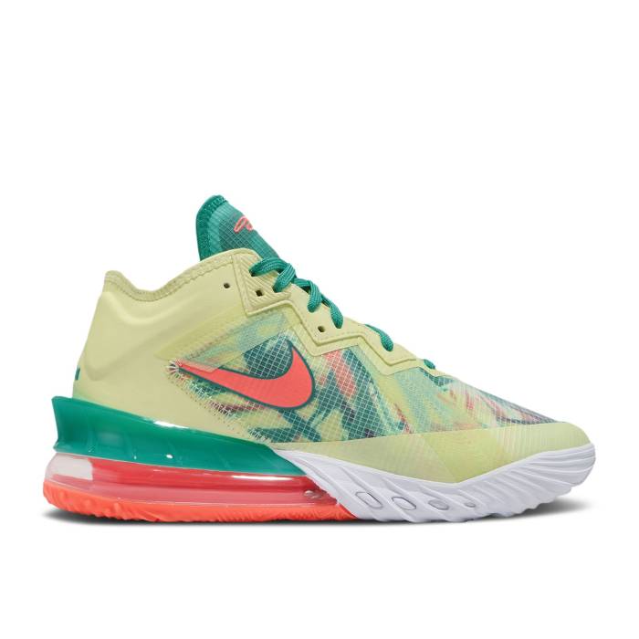 ナイキ Nike 【 Lebron 18 Low Ep \u0027Lebronold Palmer\u0027 Men White/Lime/Bright Mango/New Green 】 Lebron レブロン メンズ 白いこと 白いこと 菩提樹 green 緑・緑であること