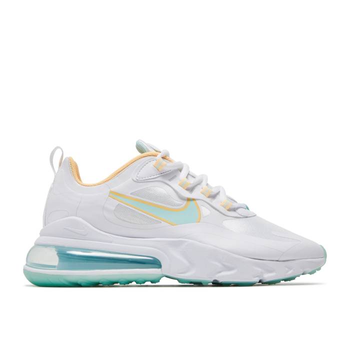 ナイキ Nike 【 Wmns Air Max 270 React Light Dew Lagoon Pulse Women White/Light Dew/Melon Tint/Lagoon Pulse 】 マックス リアクト レディース 白色 ホワイト