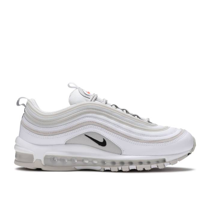 ナイキ Nike 【 Air Max 97 'Light Bone' Men White/Black/Team Orange/Light Bone 】 マックス メンズ 白色 ホワイト 黒色 ブラック Team チーム orange 橙・オレンジ