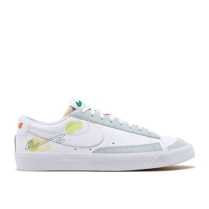 ナイキ Nike 【 Mayumi Yamase X Blazer Low '77 Flyleather 'Earth Day' Men White 】 ブレイザー メンズ 白色 ホワイト｜スニケス
