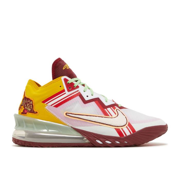 ナイキ Nike 【 Mimi Plange X Lebron 18 Low Ep \u0027Higher Learning\u0027 Men White/White/Team Red 】 Lebron レブロン メンズ 白いこと 白いこと Team 野球クラブ Red 赤・赤いこと