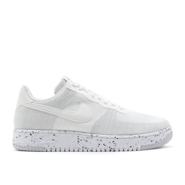 ナイキ Nike 【 Air Force 1 Crater Flyknit 'White Wolf Grey' Men White/Sail/Wolf Grey/White 】 フライニット メンズ 白色 ホワイト 灰色 グレー